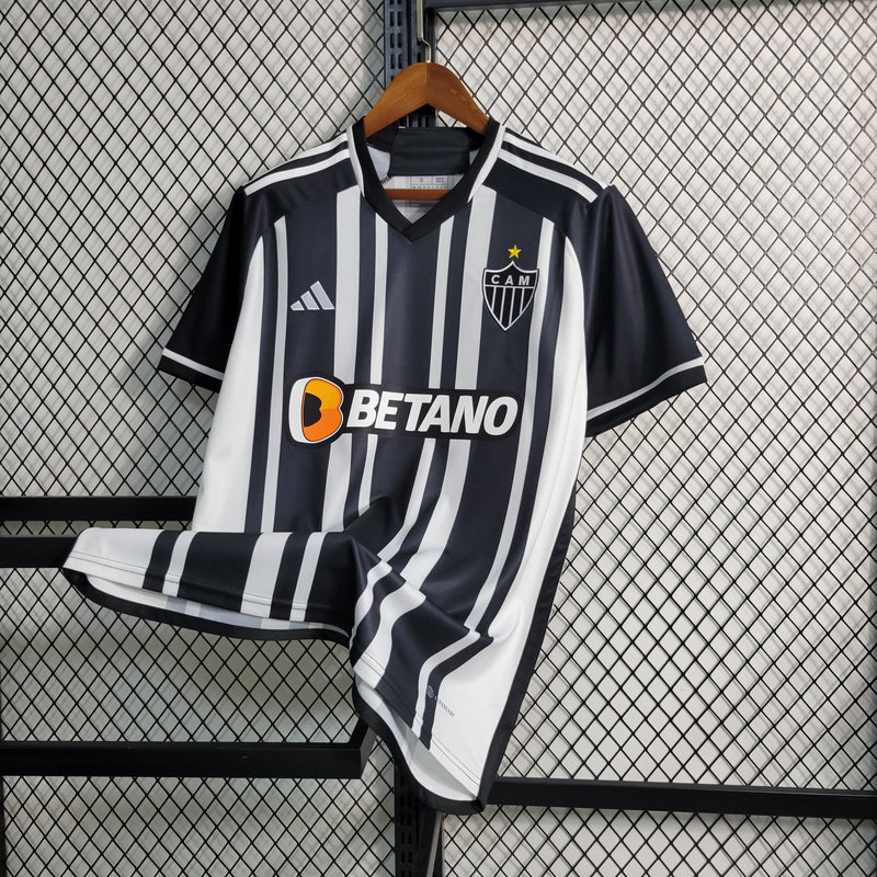 CAMISA DO ATLETICO MINEIRO 23/24 BRANCO E PRETO