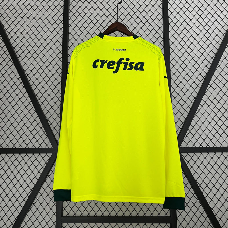 CAMISA MANGA LONGA DO PALMEIRAS 24/25 VERDE FLUORESCENTE