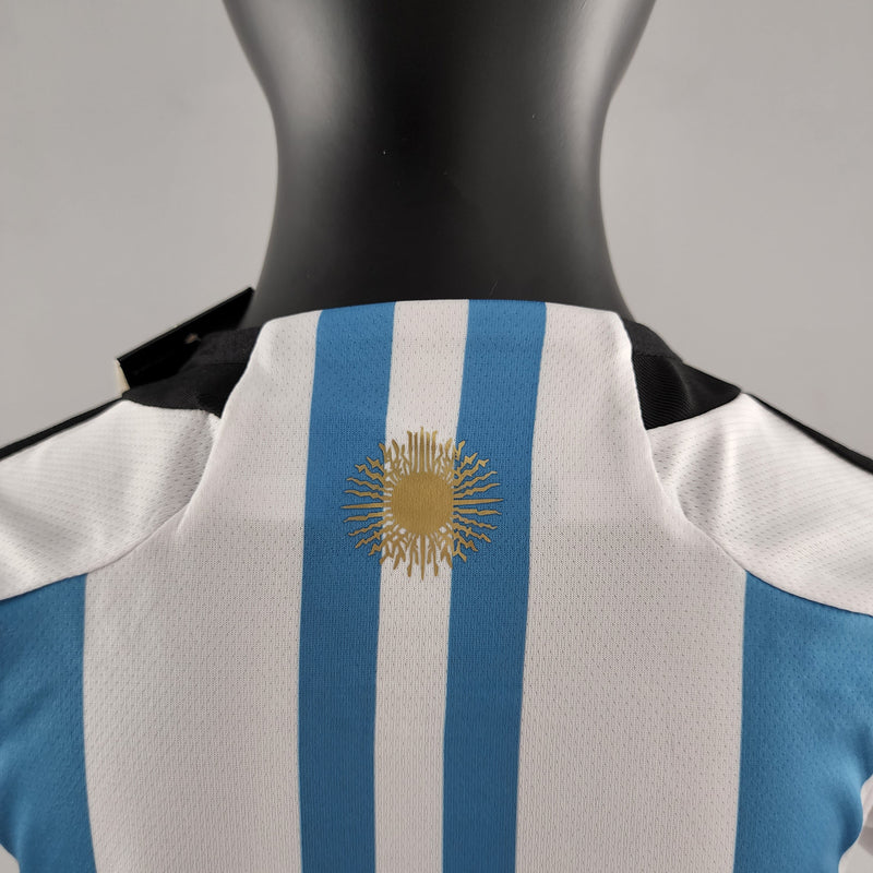 Conjunto Infantil Argentina 2022/23 - Home Torcedor Pro