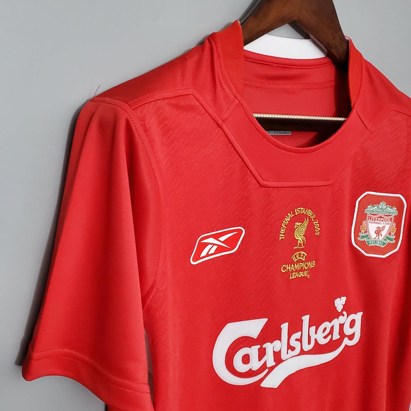 Camisa Retrô Liverpool 2005/05 Home Champions League Edition - ResPeita Sports