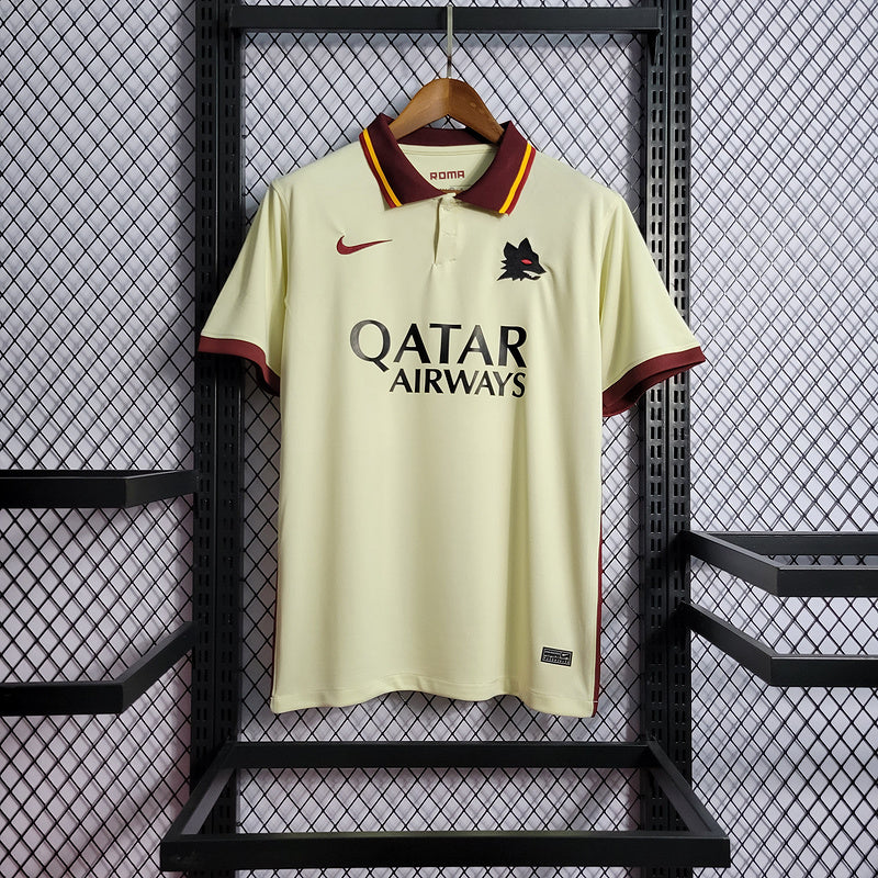 CAMISA DO ROMA 21/22 BEGE