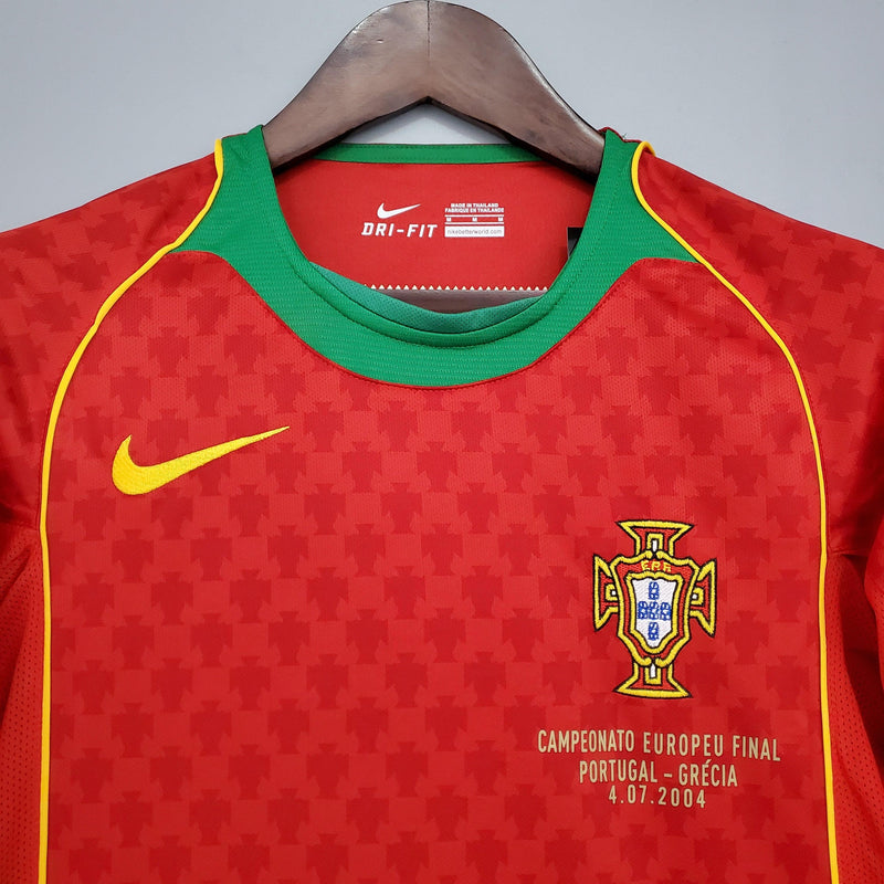 Camisa Retrô Seleção Portugal 2004/04 Home - ResPeita Sports