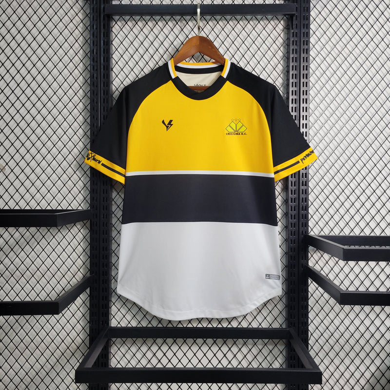 CAMISA DO CRISCIUMA 24/25 BRANCO, AMARELO E PRETO