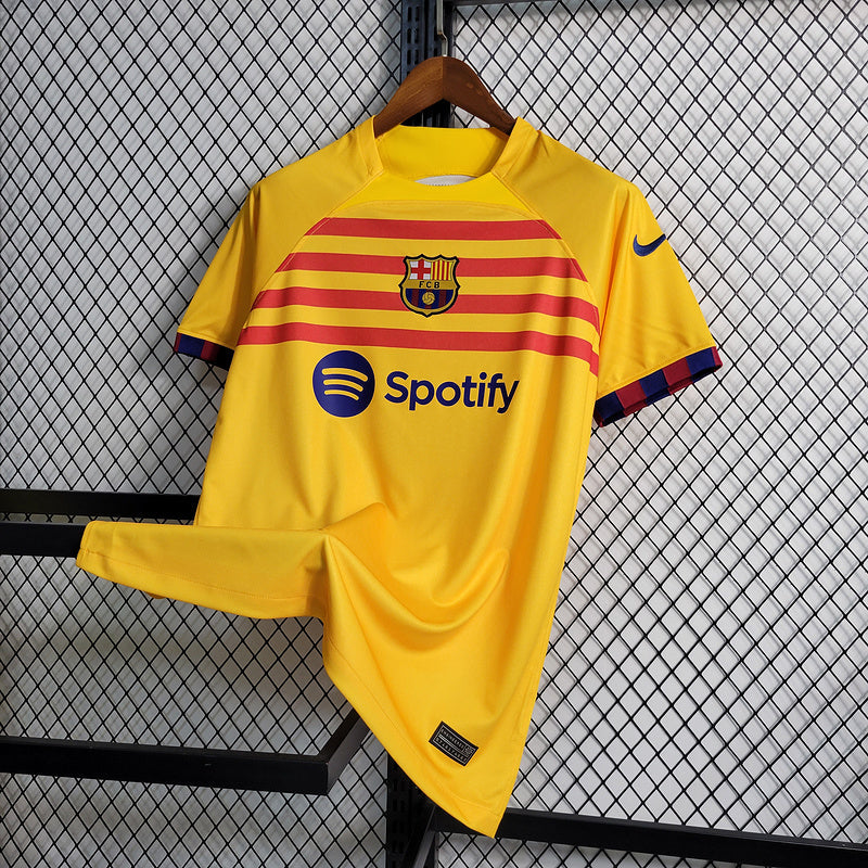 CAMISA DO BARCELONA 23/24 AMARELO